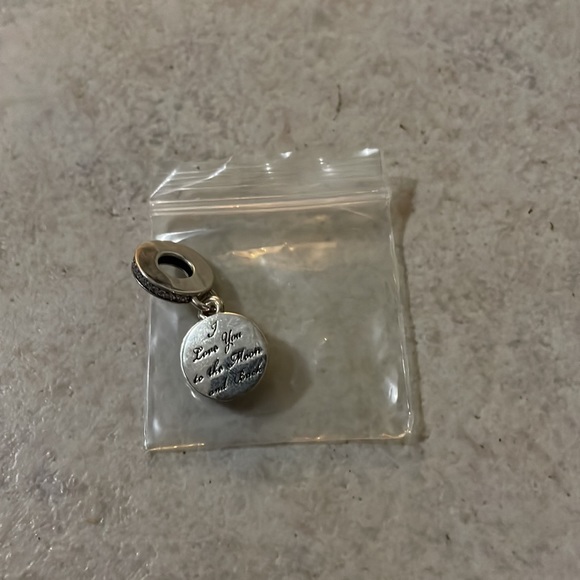 Pandora Charm “I love you to the moon and back” - Picture 2 of 3